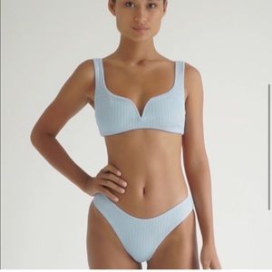 Wanderlust Swim Goldie Bikini in Cloud Blue